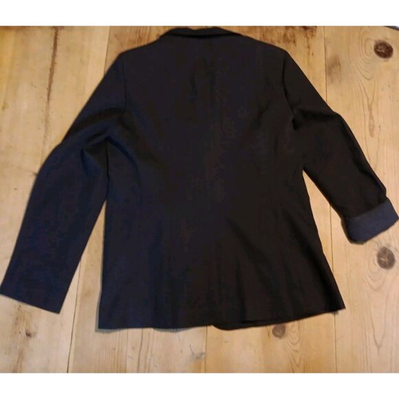 Cicy Bell Womens L Blazer Jacket Button Closure Black Office Career Business NWT - Picture 6 of 6
